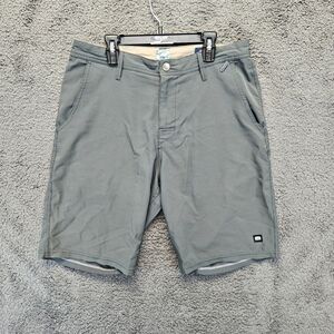 Cova Shorts Mens Size 30 Gray Casual‎ Chino Flat Front